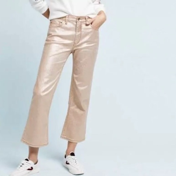 Anthropologie Denim - ANTHROPOLOGIE PILCRO Coated High Rise Cropped Jean